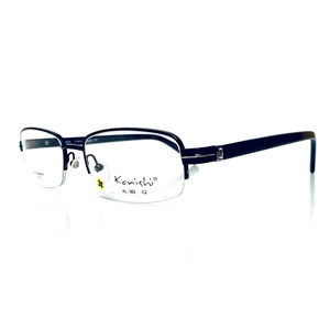 New Konishi Black Rectangular Glasses